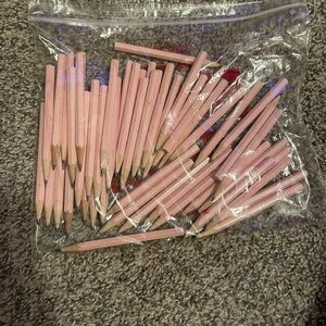 Pink Pencils used at Baby Shower